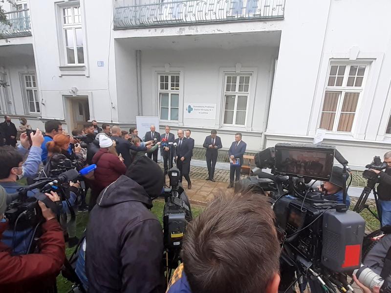briefing prasowy Ministra Zdrowia w SPSK 1