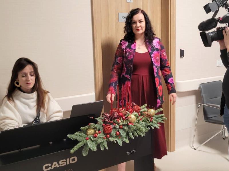 koncert dla pacjentów - Klinika Chirurgii Onkologicznej 15.12.22