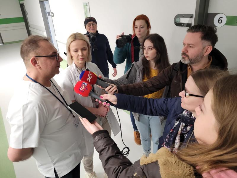 briefing prasowy w USK1 w Lublinie - ginekologia onkologiczna 29.02.2024 (fot.A.Guzowska)