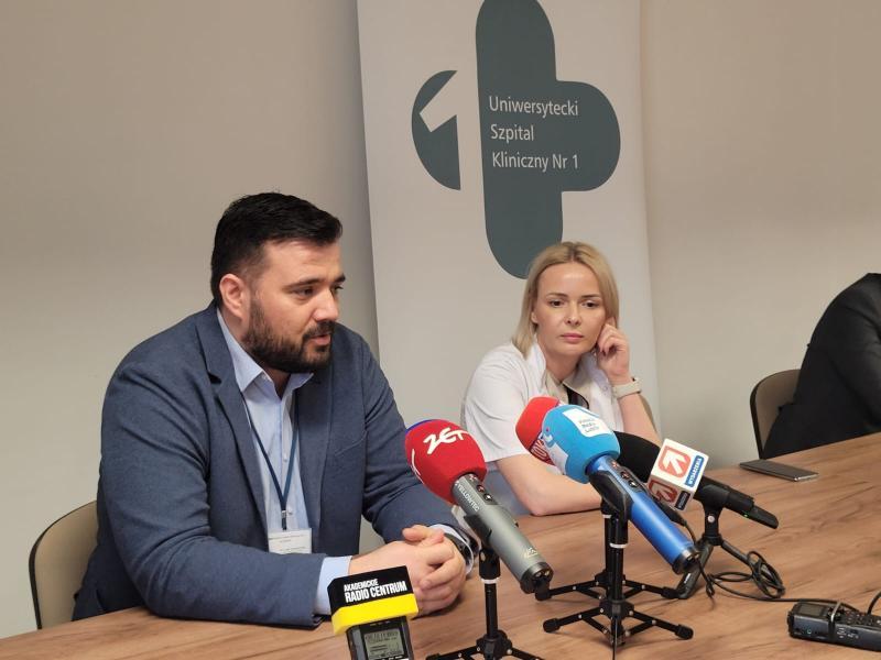 briefing prasowy w USK1 w Lublinie - ginekologia onkologiczna 29.02.2024 (fot.A.Guzowska)