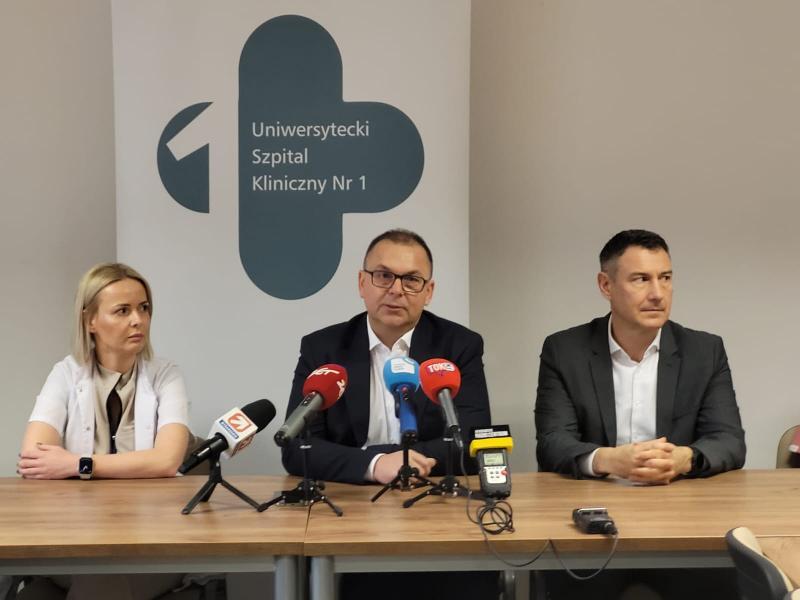 briefing prasowy w USK1 w Lublinie - ginekologia onkologiczna 29.02.2024 (fot.A.Guzowska)