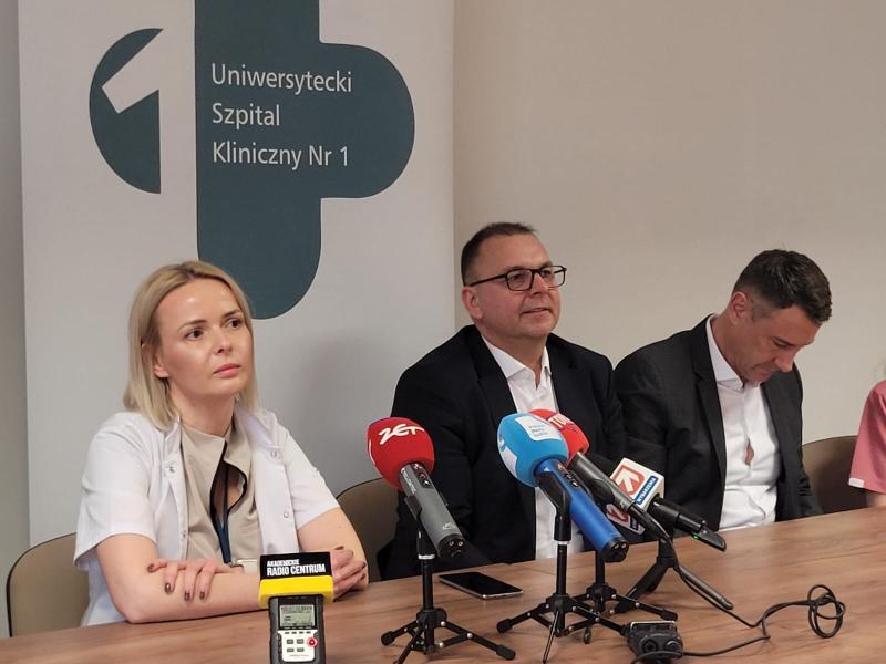 briefing prasowy w USK1 w Lublinie - ginekologia onkologiczna 29.02.2024 (fot.A.Guzowska)