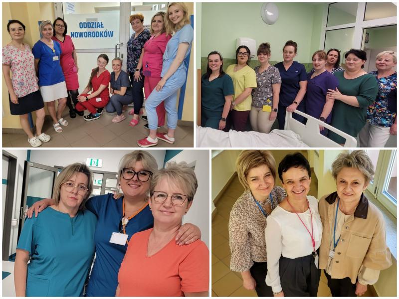 Pielęgniarki, Pilęgniarze i Położne z USK 1 w Lublinie (fot. A. Guzowska / wykonano 9.05.24)