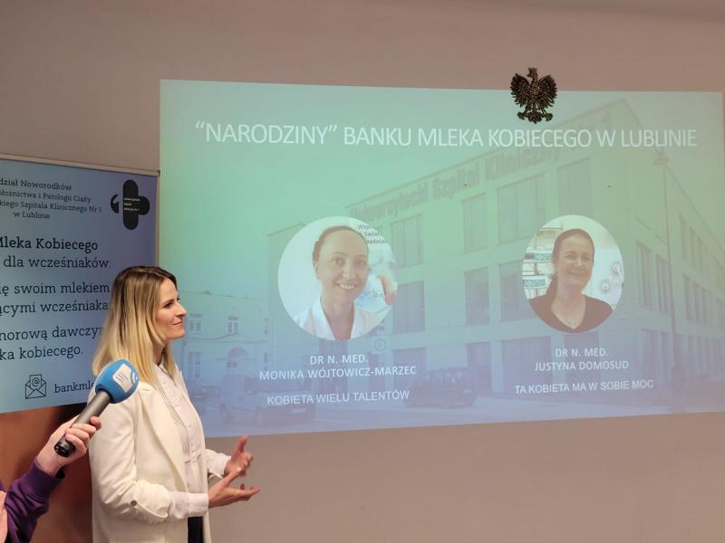 Światowy Dzień Honorowej Dawczyni Mleka w USK 1 - 15.05.24 (fot. Anna Guzowska)
