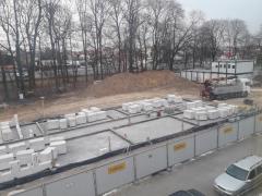 budowa nowego budynku przy ul. Głuskiej - styczeń 2018