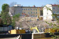 etap inwestycji przy ul. Staszica 16 - 11.05.2020 / widok od strony rzeki