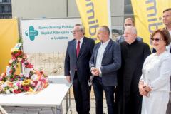 Zawieszenie wiechy na nowym budynku Szptala - 6. lipca 2021