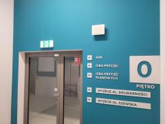 Nowy budynek G-16: kolorystyka kondygnacji (fot. A.Guzowska / 11.-12. 2023)