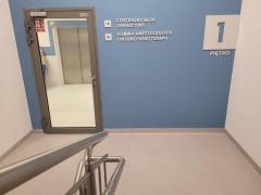 Nowy budynek G-16: kolorystyka kondygnacji (fot. A.Guzowska / 11.-12. 2023)