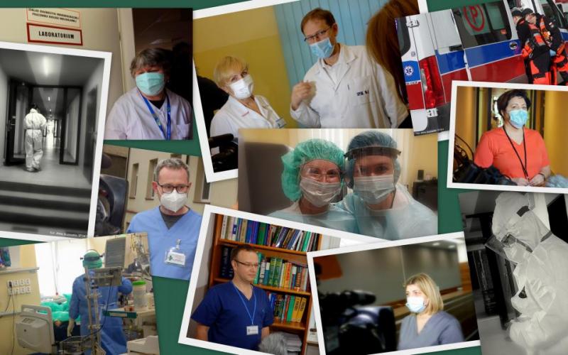 zdjęcia z realizacji reportażu w SPSK 1