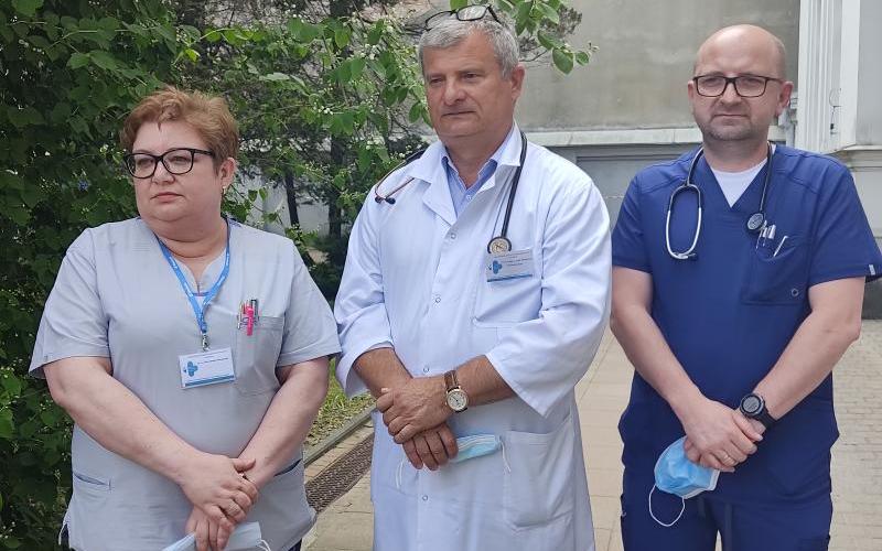 lekarze z Kliniki Hematoonkologii i Transplantacji Szpiku SPSK 1