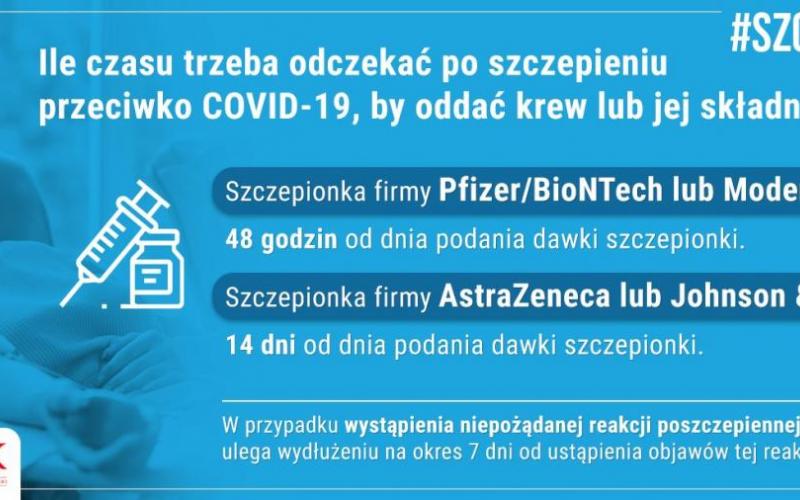 szczepienia dawcy krwi plakat