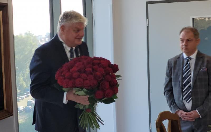 spotkanie w Klinice Chir. Og. - zmiana na stanowisku Kierownika Kliniki /03.10.23/ fot. Anna Guzowska