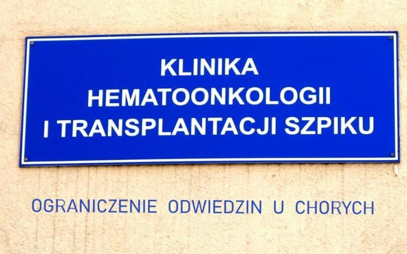 szyld Kliniki Hemetoonkologii