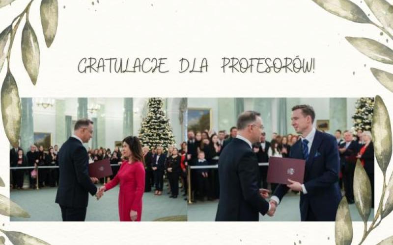 nominacje profesorskie 5.12.2024_ prof. J.Masiak i prof. W. Kwaśniewski