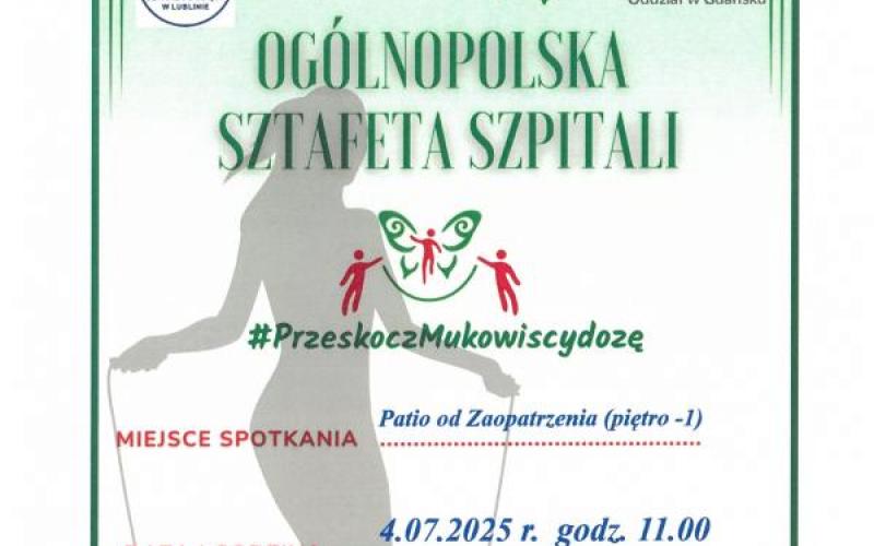 plakat akcji #PrzeskoczMukowiscydozę_ USzD