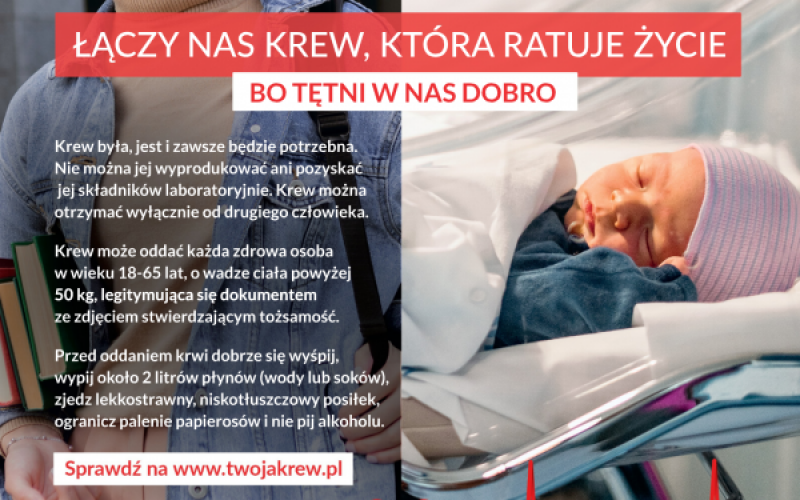 plakat ODDAJ KREW